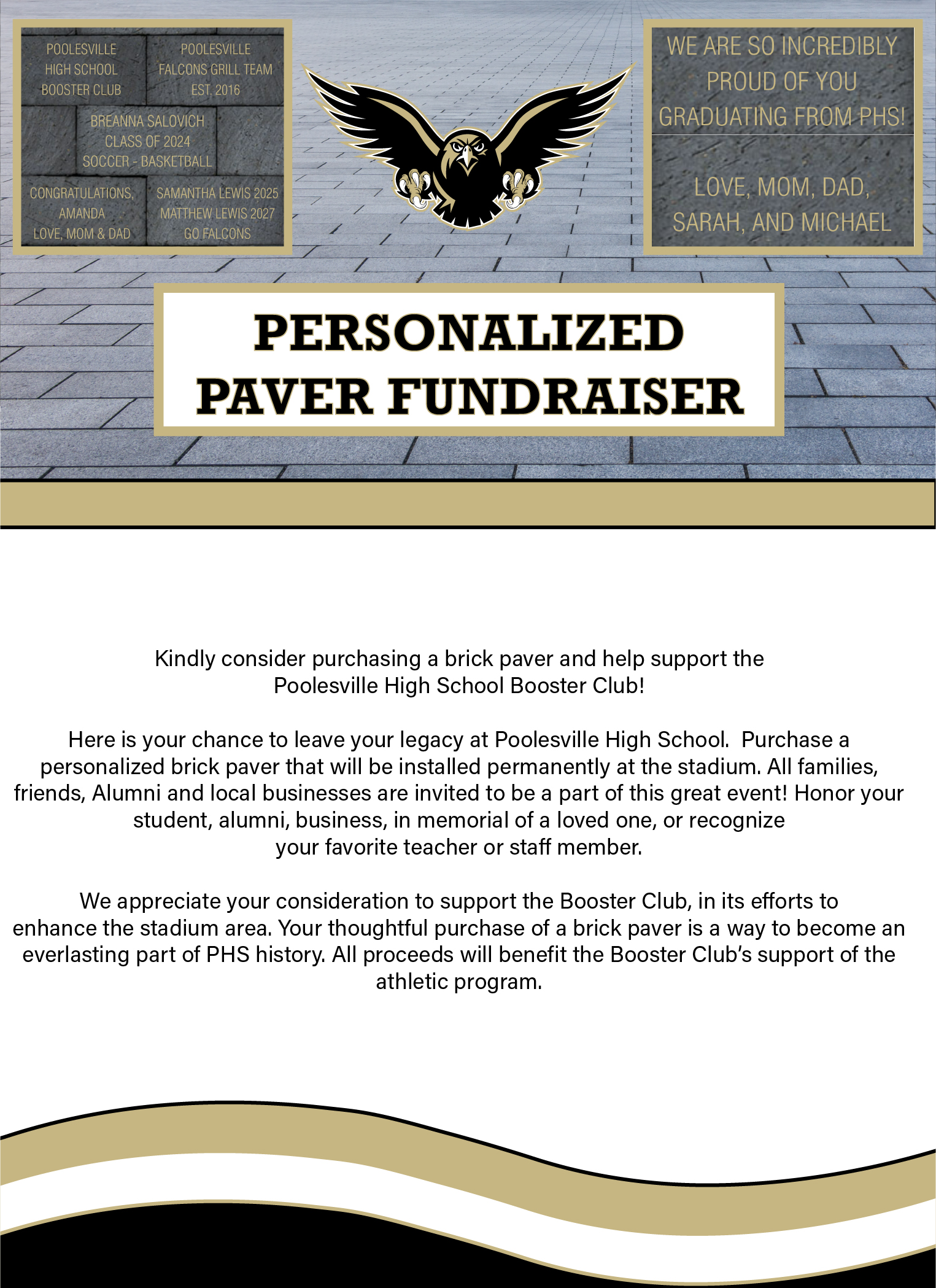 personalized paver fundraiser