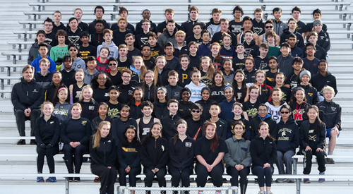 track and field team photo