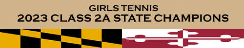 girls tennis 2023 class 2A state champions