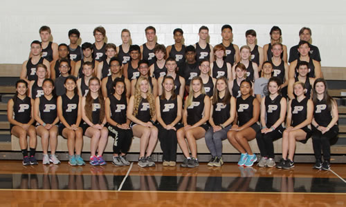 coed indoor track team photo